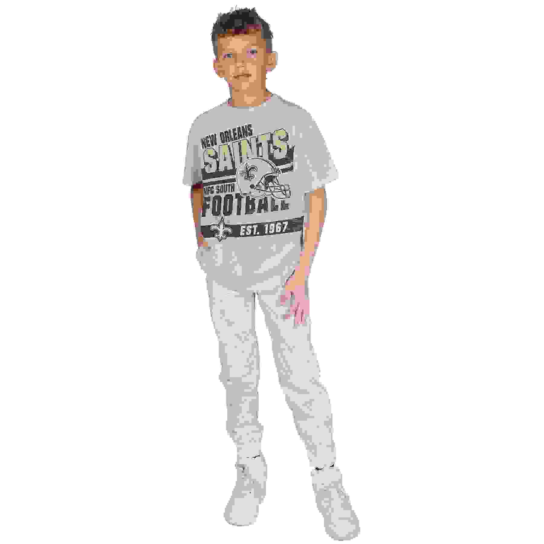 Gen 2 by Outerstuff New Orleans Saints Get Loud Big Kids' White Tee